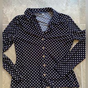 Tommy Hilfiger Navy Stretchy Blouse. Never worn